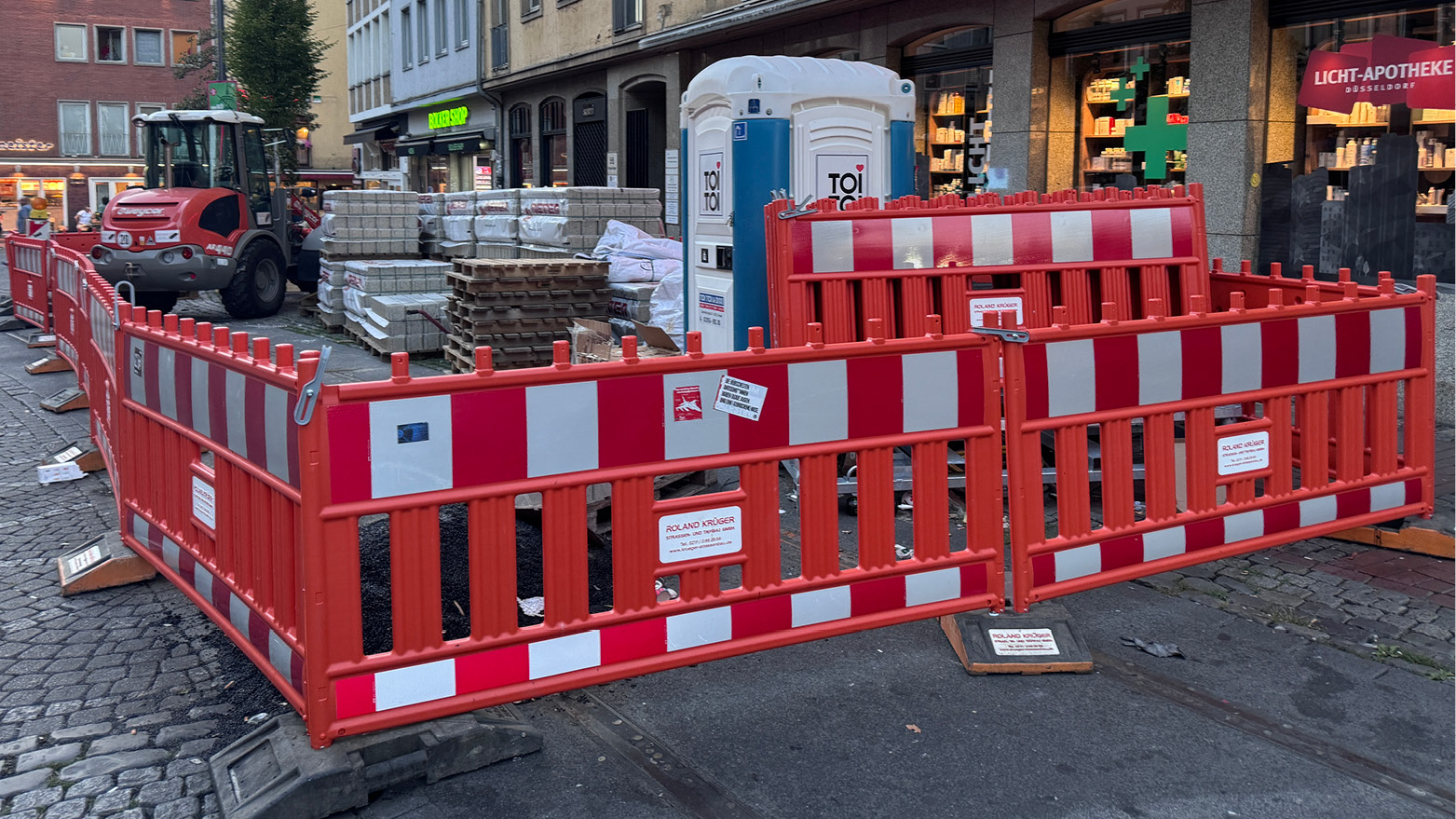 Das Foto zeigt eine Baustelle