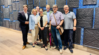 Das Foto zeigt die Teilnehmer des interkommunalen Austausches