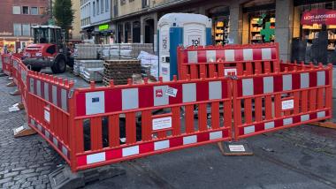 Das Foto zeigt eine Baustelle